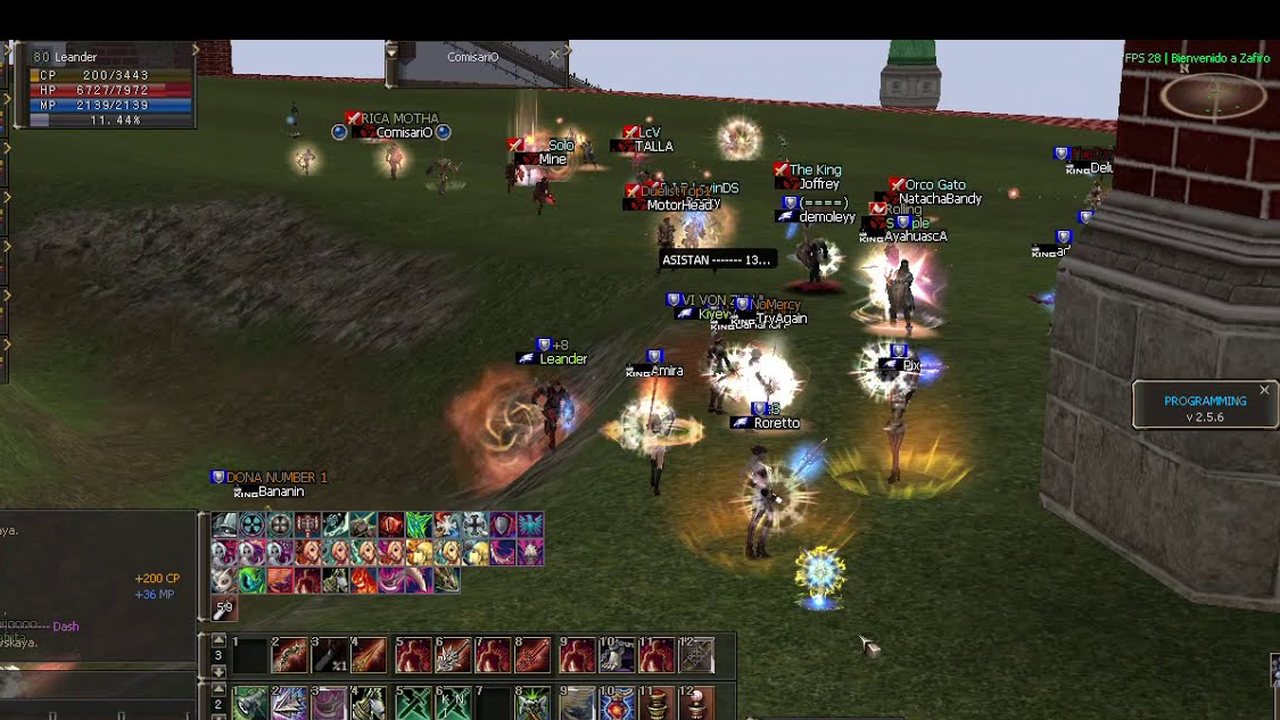Batalha de jogadores no Lineage II